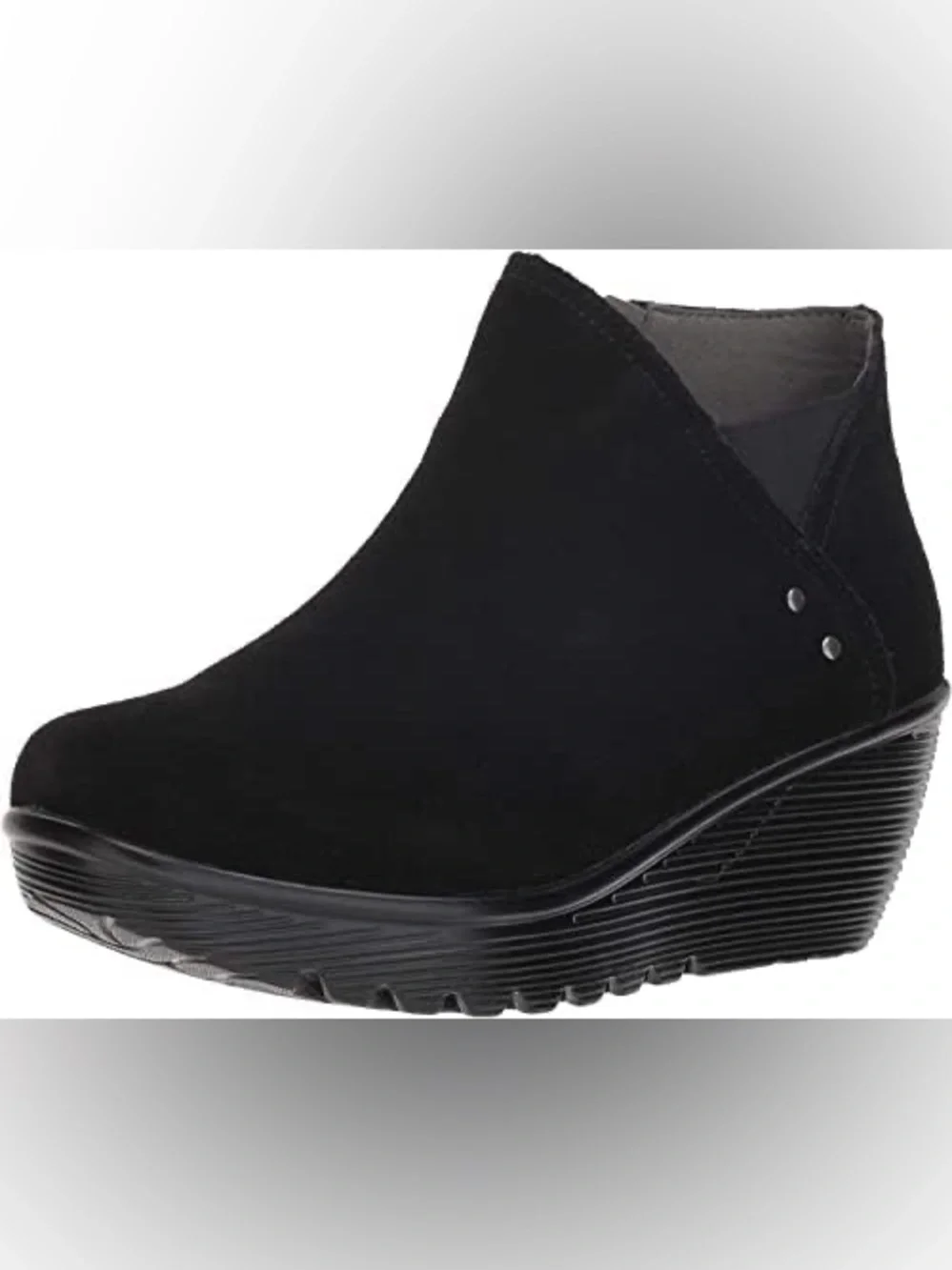 New Skechers Parallel Ditto Collar Suede Bootie memory foam womens Ankle Boot 9